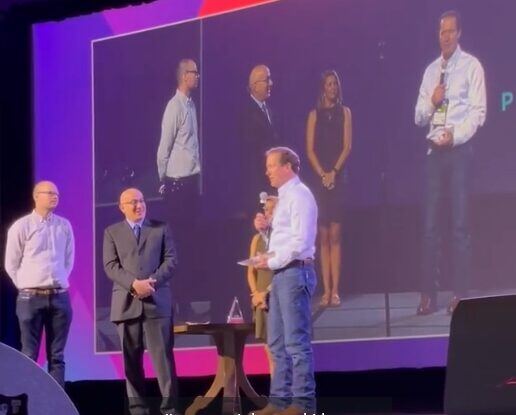 Pic of Jim accepting award